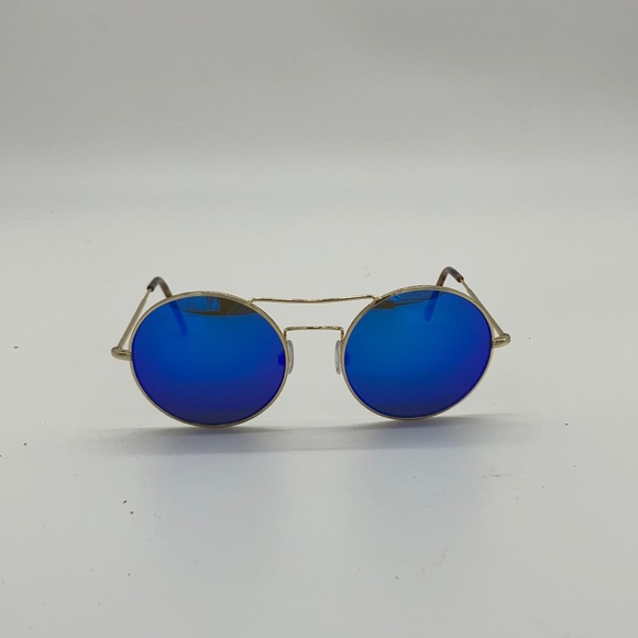 Illesteva Delon C 07 Blue Reflective Sunglasses - Picture 1 of 4